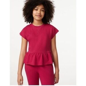 Girls ruffled free assembly shirt, size extra large